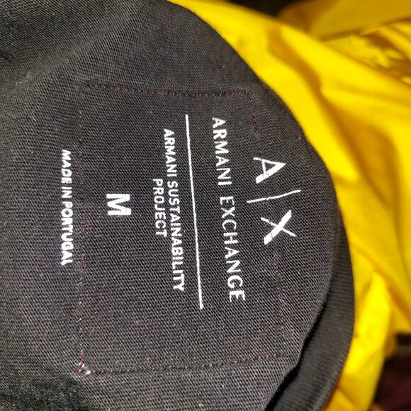 A | X Armani Exchange Black Tshirt Armani Sustainability Project A/X - Size M - Picture 5 of 6